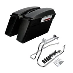 Hard Saddlebags With Conversion Brackets Fit For Harley Softail Flstc 1984-2017. Fixed Price $219.99.