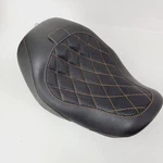Mustang Solo Seat For 2006-2017 Harley Dyna Wide Touring Orange Diamond Stitch. Fixed Price $284.95.