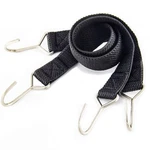 48 Inch Black Flat Bungee Cord Heavy Duty Tie Down Strap Hooks Cargo Secure. Fixed Price $22.76.