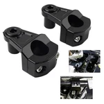 Black Motorcycle Handlebar 7/8 22MM 11/8 28MM Fat Mount Clamps Riser. Fixed Price $20.84.
