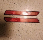 2 New Saddlebag Latches Red Reflectors Harley Sae Dot Talmu 9004 Finland. Fixed Price $12.00.