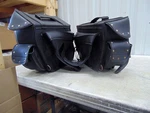 Milwaukee Leather Black Large Zip-off Pvc Throw Over Riveted Saddlebags SH574ZB. Fixed Price $52.46.
