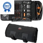 Kemimoto Motorcycle Tool Bag - Handlebar Kit Roll Up 18.7'' X 9.1'', Black. Fixed Price $31.34.