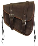 Right Side Swing Arm Distressed Brown Solo Bag For Harley Softail Heritage -DV9O. Fixed Price $76.84.