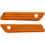 Arlen Ness Saddlebag Latch Covers 10-GAUGE Orange Motorcycle Street Bike. Fixed Price $179.95.