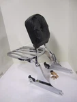 Harley-davidson Softail Sideplates, Sissy Bar, Pillow Backrest Pad, Luggage Rack. Fixed Price $179.99.