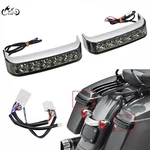 Chrome Saddlebag Led Run Brake Tail Light For Harley Touring Street Glide Flhx. Fixed Price $53.98.
