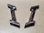 Harley Davidson 90935-93 90936-93 Inner Saddlebag Guard Clamp Brackets Flht. Fixed Price $22.49.