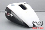 2006 Harley Softail Deluxe Fuel Gas Tank Glacier White Pearl / Vivid Black #4219. Fixed Price $399.99.