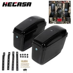 Motorcycle Hard Saddlebags Luggage For Harley Honda Suzuki Yamaha Cruiser. Fixed Price $87.99.