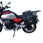 Pair Of Quick Release Side Bags Amiata For Moto Guzzi V85 Strada - 24LT. Fixed Price $801.15.