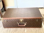 Louis Vuitton Fly-el 80 Rare Large Monogram Suitcase Trunk Vintage Luggage Alzer. Fixed Price $2500.00.