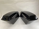 Harley-davidson 2012 Flhtk Electra Saddlebags Vivid Black Silver Stripe. Fixed Price $495.00.