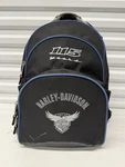 Harley-davidson Backpack Steel Cable Strap Eagle Black Blue Trim 115 Year. Fixed Price $79.99.