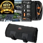 Kemimoto Motorcycle Tool Bag - Handlebar Kit Roll Up 18.7'' X 9.1'', Black. Fixed Price $32.29.