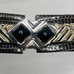 Vintage 1990'S Finesse La Mode Belt Adjustable Up To 36" Y2K Faux Snake Skin. Fixed Price $29.00.