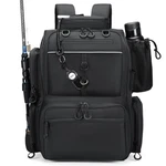Rabjen Fishing Tackle Backpack With Rod Holders, Bottle Holder, Storage Bag. Fixed Price $51.99.