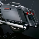Chrome Tip Slip On Mufflers Exhaust Pipes Dual For Harley Touring 95-16 Baggers. Fixed Price $152.95.