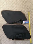 Lghd-glide-sdl-r Hard Saddlebag Side Case Liners With Orange Piping For Harley. Fixed Price $50.00.