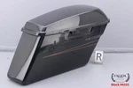 2016 Harley Road Glide Right Saddlebag Bottom Vivid Black Gold Stripe #4101. Fixed Price $69.44.