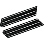 Covingtons Black Finned Police Saddlebag Latch Delete Plate Covers Harley 93-08. Fixed Price $161.06.