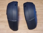New Oem Yamaha 2007-2015 V-star 1300 Hard Leather Saddle Bags 5S6-YYMUS-00-02. Fixed Price $650.00.