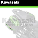 New 2015-2025 Kawasaki Versys Kqr 28 Liter Hard Saddlebag Trim Set Lime Gr. Fixed Price $54.86.