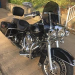 For 1994-2024 Harley Touring Road King Smoke Windshield Windscreeen With Bracket. Fixed Price $107.95.