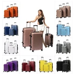 Luggage 3 Piece Set Expandable Abs Suitcase With Double Spinner Wheels Tsa Lock. Fixed Price $99.99.