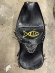 Corbin 2003 Indian Chief Dual Seat Fringe Black Genuine Leather Studded. Fixed Price $267.50.