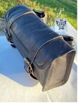 Luggage Handlebar 1 Tool Leather Motorcycle Front Fork Saddle Bag Storage Pouch. Fixed Price $42.96.