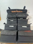 Harley Davidson 8 Compartment Roll Up Bag Travel Pack Luggage Canvas Pockets. Fixed Price $68.00.