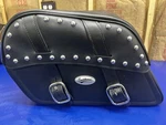 Saddlemen Travelcade Leather Throw Over Saddlebags W/ Mounting Brackets Harley. Fixed Price $199.99.