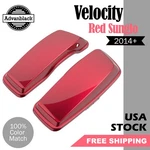 Velocity Red Standard Normal Stretched Saddlebag Lids For Harley Touring 14+. Fixed Price $259.00.