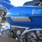 Paul Yaffe Bagger Nation Saddlebag Hinge Covers, Yafterburner, 2014+ Chrome. Fixed Price $69.95.