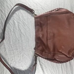 American Leather Co Brown Pebbled Shoulder Bag Whipstitch Trim Lg Tote. Fixed Price $39.99.