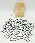 (37) Gilbert American Flyer Gauge 26693 Track Locks Plain Cloth Bag. Fixed Price $34.99.