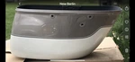 02-06 Victory Touring Cruiser Right Saddlebag Champagne White Nos 5433187A16. Fixed Price $50.00.