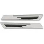 Drag Specialties Hotop Designs Chrome Saddlebag Hinge Latch Inserts For Harle.... Fixed Price $36.00.