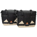 Tusk Pannier Racks With Pilot Bags Black/tan For Royal Enfield Himalayan. Fixed Price $365.99.