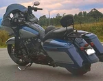 14-23 Harley Davidson Motorcycle Sissy Bar & Hogworkz Quick Attach Luggage Rack. Fixed Price $150.00.