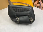 Genuine 84-17 Harley Softail Fatboy Black Leather Left Side Saddlebag. Fixed Price $129.95.
