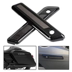 Black Saddlebag Hinge Latch Covers For Harley Touring Electra Street Glide Flhx. Fixed Price $25.98.