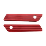 Arlen Ness Red Anodized 10 Gauge Saddlebag Hinge Latch Cover 03-616. Fixed Price $179.95.