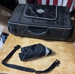 Harley-davidson Tour T-pak Rack Bag Luggage Black Case Nylon 93300006. Fixed Price $109.00.