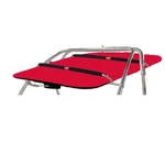 Indy Liquid Flat Wakeboard Tower Bimini Top 1580V Red Canopy + Pair Rack. Fixed Price $749.00.