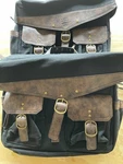Kemimoto Motorcycle Saddle Bags 36L Vintage Oil Waxed Canvas Detachable Throw. Fixed Price $60.00.