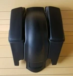 97-08 Standard Lids, Rear Fender Overlay Flh 6" Harley Saddlebags Stretched. Fixed Price $510.00.