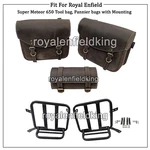 Fit For Royal Enfield Super Meteor 650 Leather Tool Bag, Pannier Bags & Mounting. Fixed Price $294.90.
