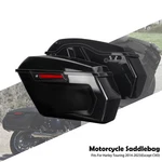 Motorcycle Black Hard Saddlebag Side Luggage For Harley Touring 14-23. Fixed Price $379.99.
